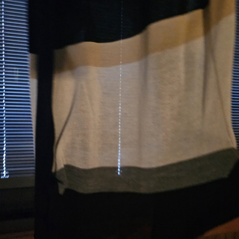 Black,white And Tan Cardigan